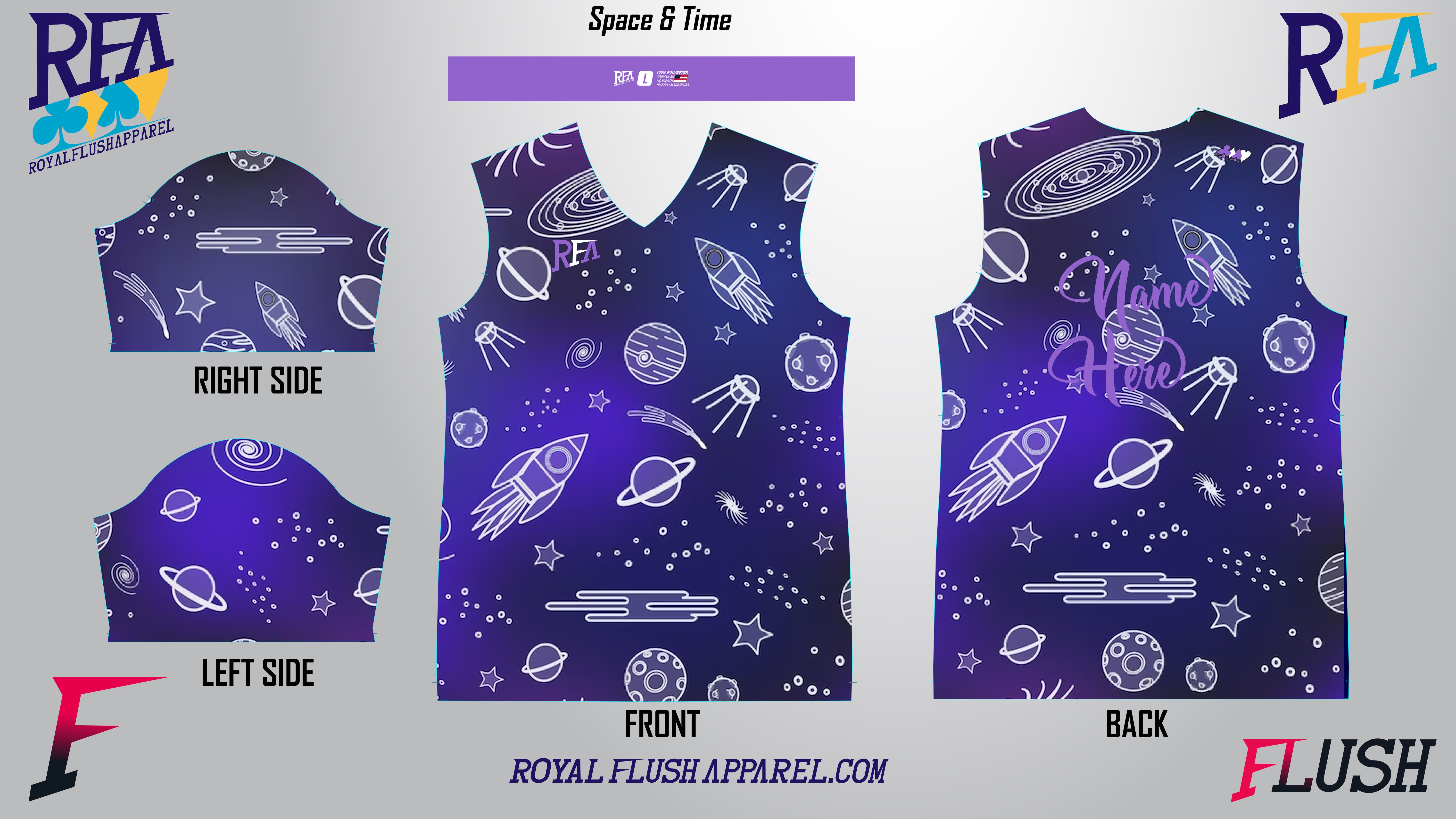 Space & Time Pixels Jersey